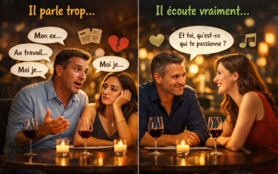 Pourquoi certains hommes parlent trop lors d’un rendez-vous (et comment créer une vraie connexion)